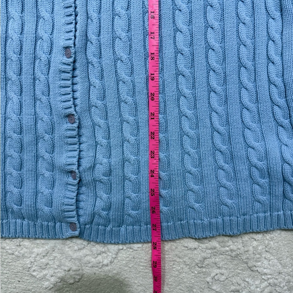 L.L.Bean 2X Light Blue Cardigan‎ 100% Cotton - Picture 5 of 5